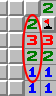 Het 1-2-2-1 patroon, voorbeeld 4, gemarkeerd